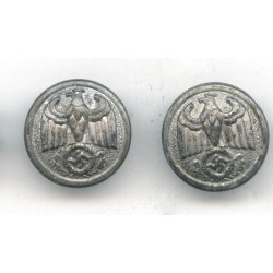 German WW2 Diplomatic Corps shoulder board buttons