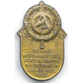 German WW2 SA - ReichsWettkampftage SA Gruppe Niederrhein