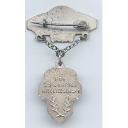 V.R.K.D - Travelling merchants -  25 y member's badge with case