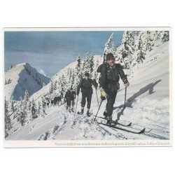 Finnish/German WW2 post card -Gebirgsjger / German ski troops