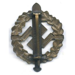 SA Sports badge in bronze 'Sieper &amp; Shne'