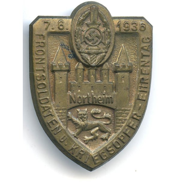 German WW2 NSKOV 1938 Northeim Frontsoldaten Tinnie