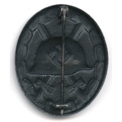 German WW2 Wound badge in black 1939 - Steel