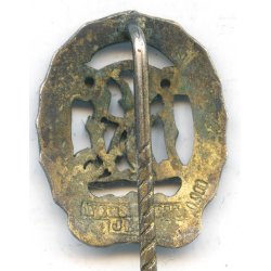 German WW2 DRL sports badge in gold 'Jena Wernstein' stickpin