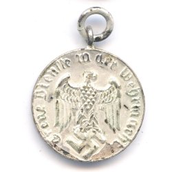 German WW2 Army 4 year service medal miniature