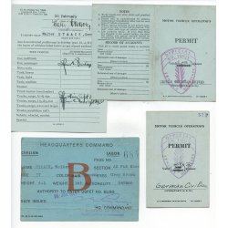 German WW2 Ober inspektor Walter Staack - Military administration paper group