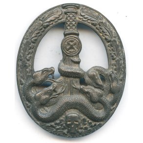 German WW2 Anti Partisan badge in Bronze
