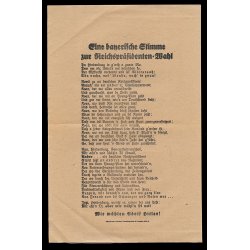 NSDAP 1932 president Election flyer