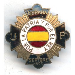 Spanish Union Patriotica 1923 Revolution badge
