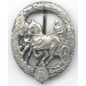 German WW2 Horse driver's badge in Silver 