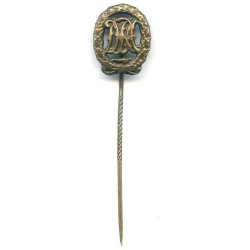 German WW2 DRA sports badge in bronze  + Miniature