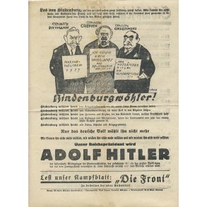 NSDAP 1932 president Election flyer