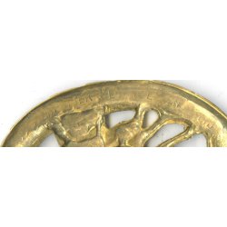 German WW2 Horse driver's badge in gold "Steinhauer &amp; Lck"