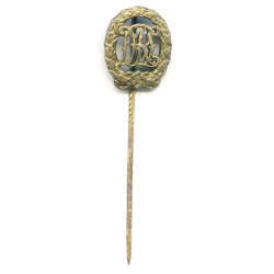 German WW2 DRL sports badge in gold 'Jena Wernstein' stickpin