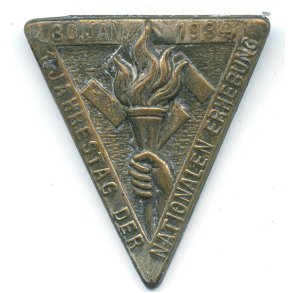 German WW2 NSDAP Jahrestag Der Nationalen Erhebung 1934