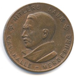 German WW2 Gau Halle-Merseburg 1933-1934 donation badge