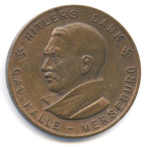 German WW2 Gau Halle-Merseburg 1933-1934 donation badge