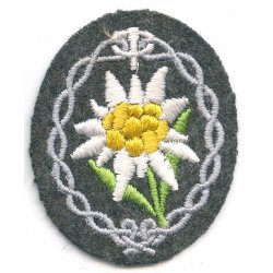 German WW2 Gebirgsj�ger Edelweiss armpatch