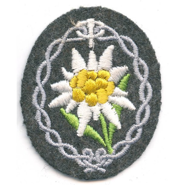 German WW2 Gebirgsj�ger Edelweiss armpatch