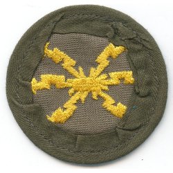 German WW2 Radio operator Afrikakorps/Tropical sleeve badge