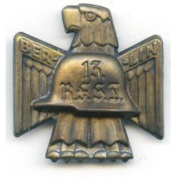 German WW2 Stahlhelmbund "13. R.F.S.T. Berlin" badge