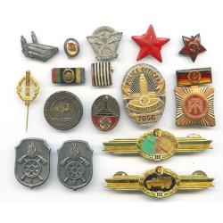 Mixed lot of badges, pins etc WW2 etc...