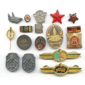 Mixed lot of badges, pins etc WW2 etc...