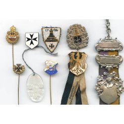 German WW1-2 Veteran association badges and pins
