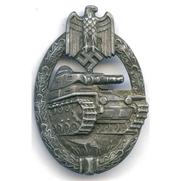 German WW2 Panzer Assault Badge in Bronze 'Wurster'
