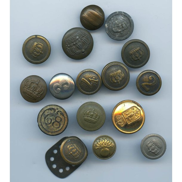 German WW1 and earlier rare button lot