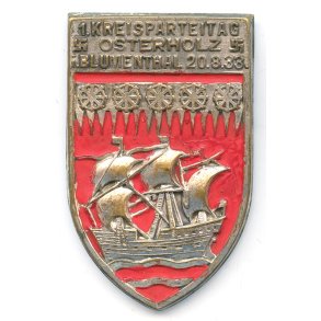 German WW2 1. Kreisparteitag in Osterholz/Blumenthal 20. August 1933 badge