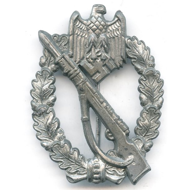 German WW2 Infantry assault badge in silver 'Gottlieb &amp; Wagner'