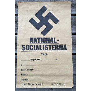Swedish WW2 NS SNSP meeting poster