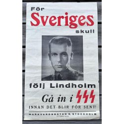 Swedish WW2 NS SSS meeting poster 1941