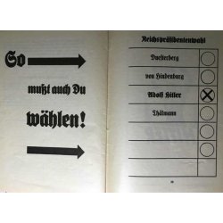 AH, German Worker and Front Soldier - Kampfschrift no9 1932