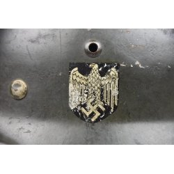 German WW2 Double decal Army M35 helmet - published