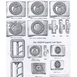 German WW2 NSDAP/SA Jugend/HJ small version belt buckle