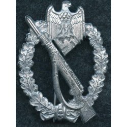 German WW2 Infantry assault badge in Silver 'Steinhauer&amp; L�ck' 