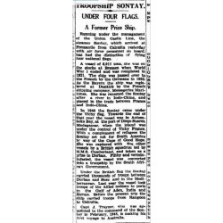 German WW2 Navy HAPAG.D Bayern cap tally